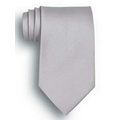 Light Gray Polyester Satin Tie